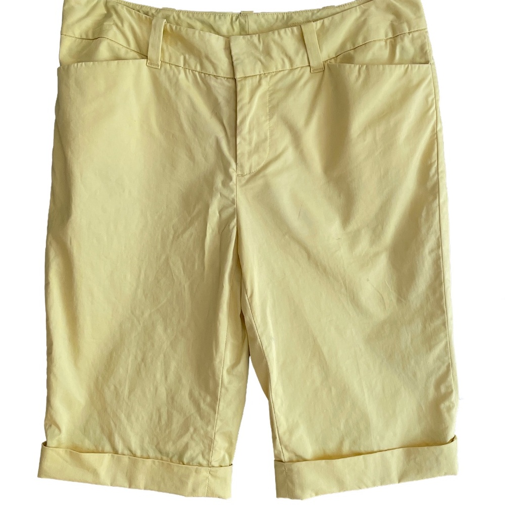 Butter Yellow Bermuda Shorts Club Monaco Cotton  sz 4